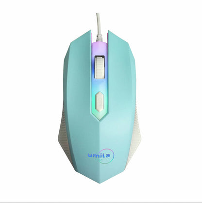 Popular Black and White Wired Gaming Mouse for Sublimation End Mill for Personal Heat Transfer OEM & ODM Supported