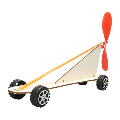Rubber Band Power Car DIY Science Kit for Kids