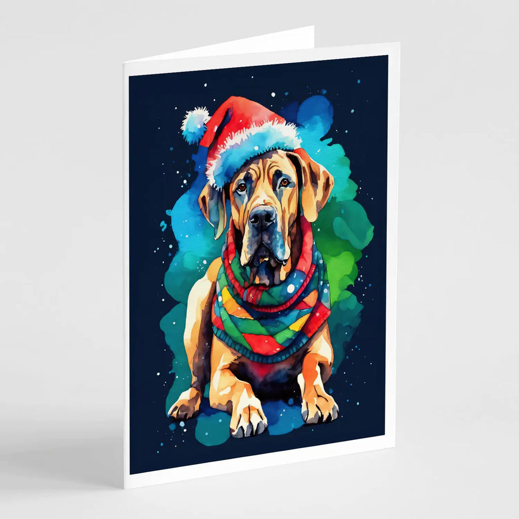 Great Dane Christmas Greeting Cards Pack of 8