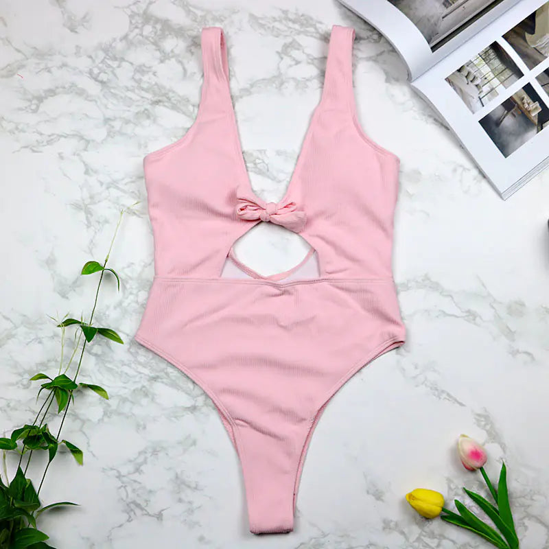 2020 Trending Hollow Backless One-Piece Swimsuit