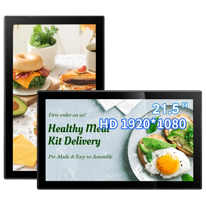 21.5 Inch IPS 1920*1080 Capacitive Touch Screen Industrial Panel PC Pure Flat 2G+32G/4G+32G Digital All in One Tablet for Kiosk