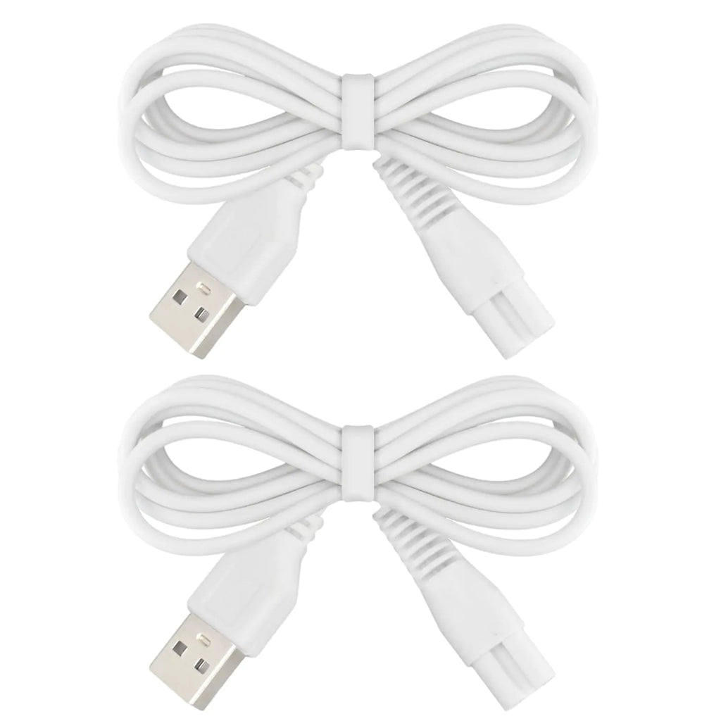 2 PCS Charger Cord Replacement for Pritech Electric Feet Callus Remover Foot Pedicure USB Power Adapter Charging Cable