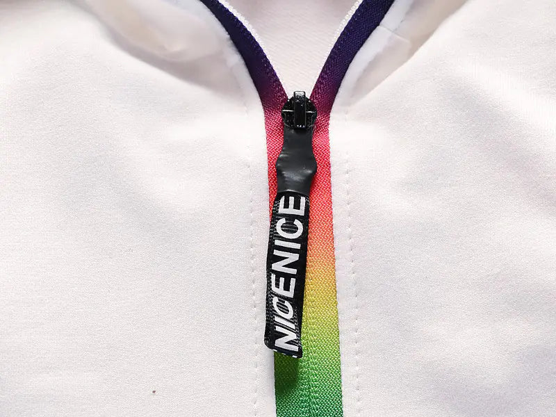 Rainbow Zipper Long Sleeve Tracksuit for Kids (1-4 Years)