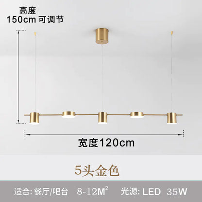 Minimalist LED Linear Pendant Light for Home Decor 110V