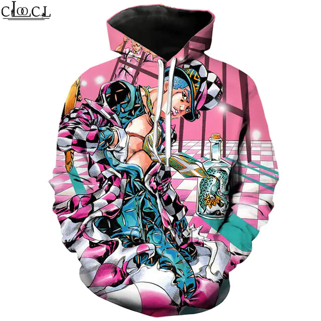 JoJo's Bizarre Adventure 3D Print Unisex Hoodie Tracksuit