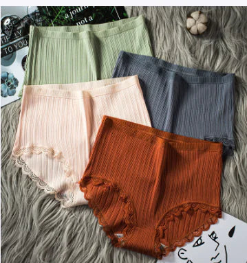 High Waist Breathable Cotton Underwear for Women