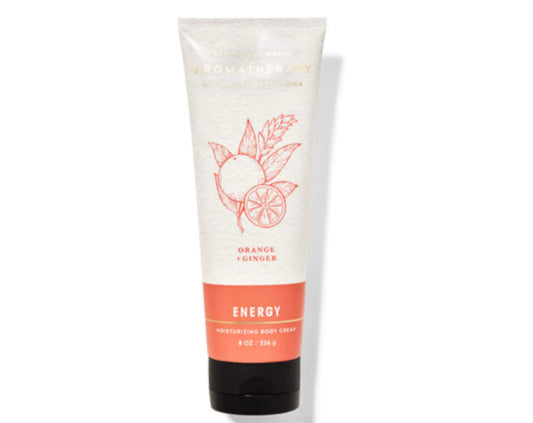 Bath & Body Works Aromatherapy Energy Body Cream Orange Ginger 8 Ounce