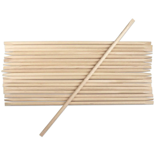 Beauticom Premium Wood Sticks -Cuticle Pusher Manicure Pedicure Tools (1000 Pieces Large (7")(Cuticle Pusher))