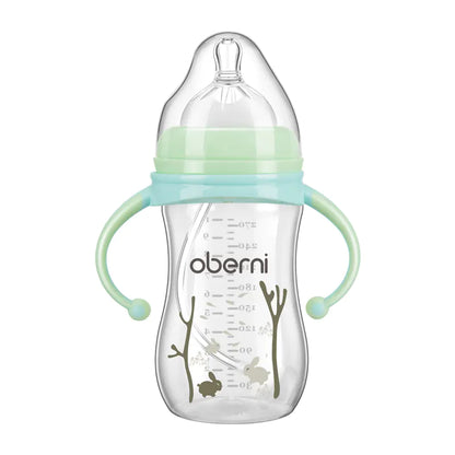 Childrens Wide Neck Bottle with Handle, Anti-Colic Design