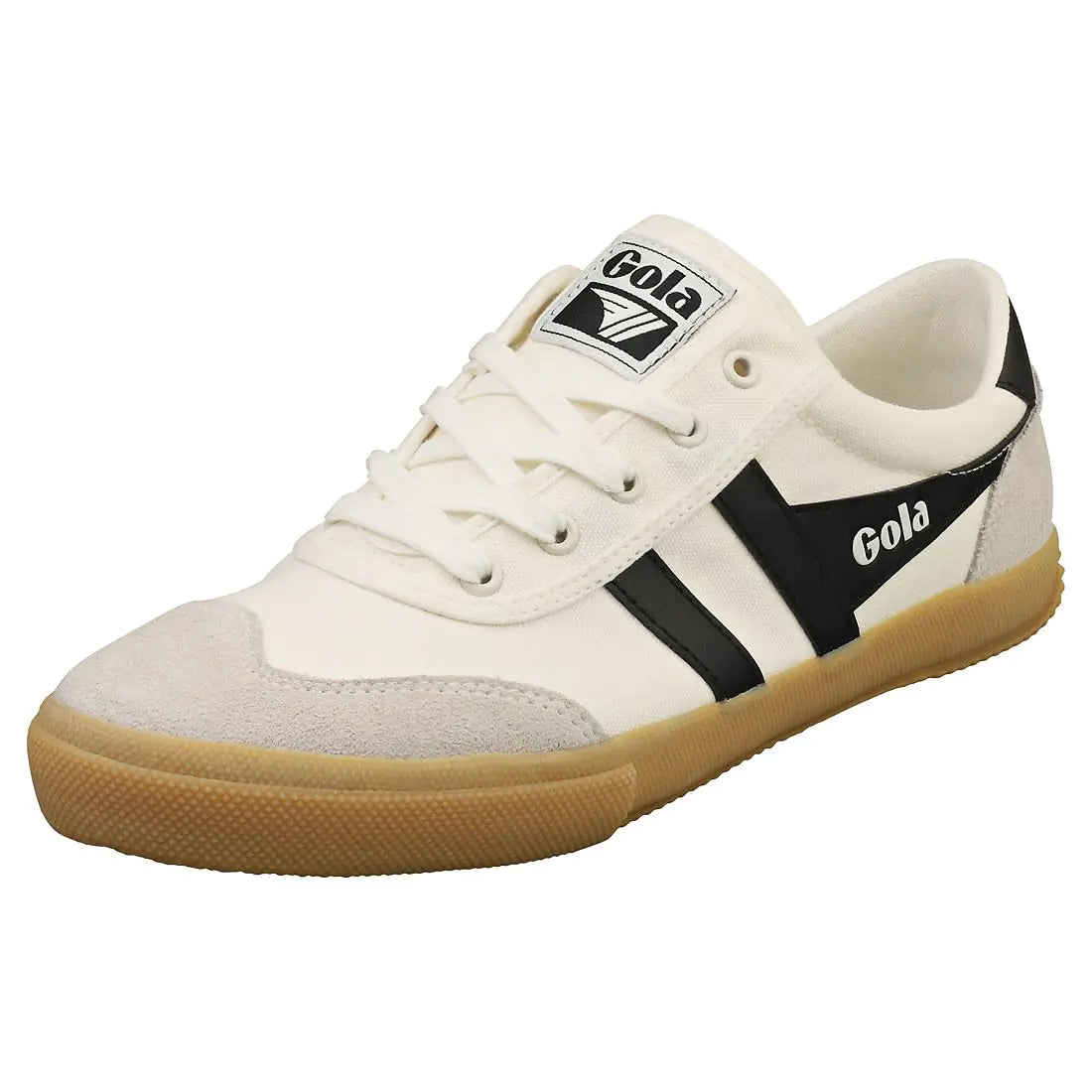 Gola Mens Badminton Sneaker Off-White/Black/Gum 12