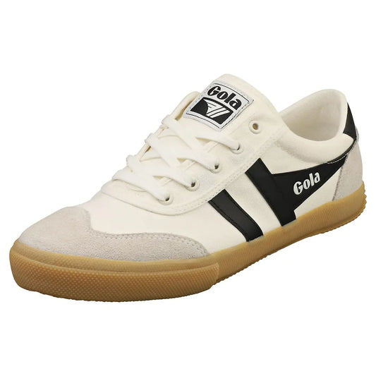 Gola Mens Badminton Sneaker Off-White/Black/Gum 12