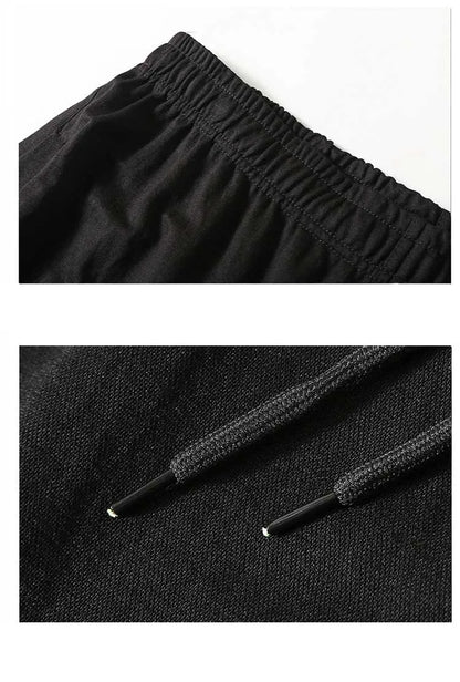 Men's Korean Style Sports Tracksuit with Black Shorts