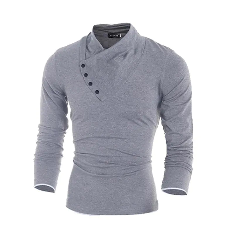 Fashionable Slim Fit Long Sleeve T-Shirt for Men