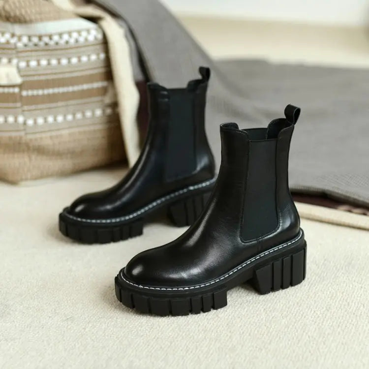 Simple Apricot Fashion Short Boot Sleeve