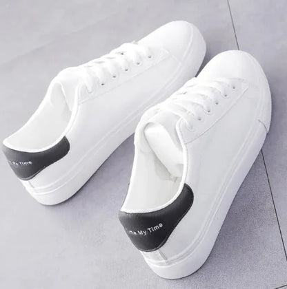 Flat Shoes, Cat Shoes, White Sneakers