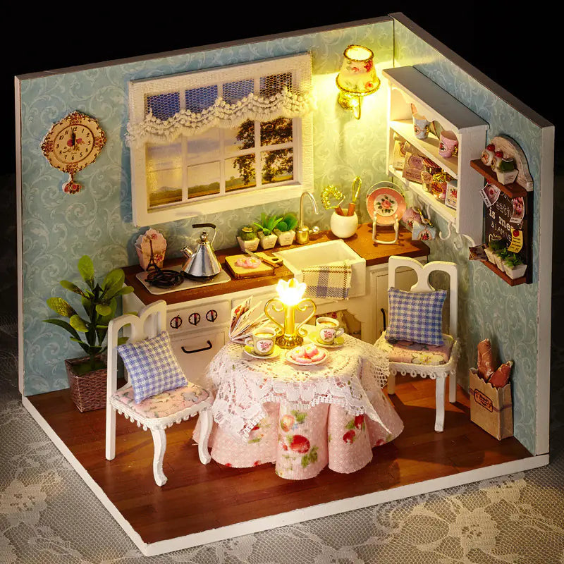 DIY Wooden House Puzzle Kit