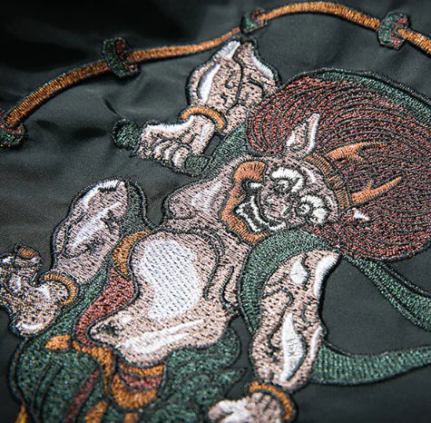 Embroidered Pilot Jacket and Baseball Jacket Combo