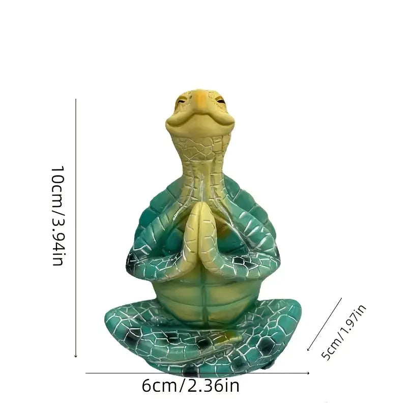 Yoga Turtle Meditation Statue for Home Garden Decor