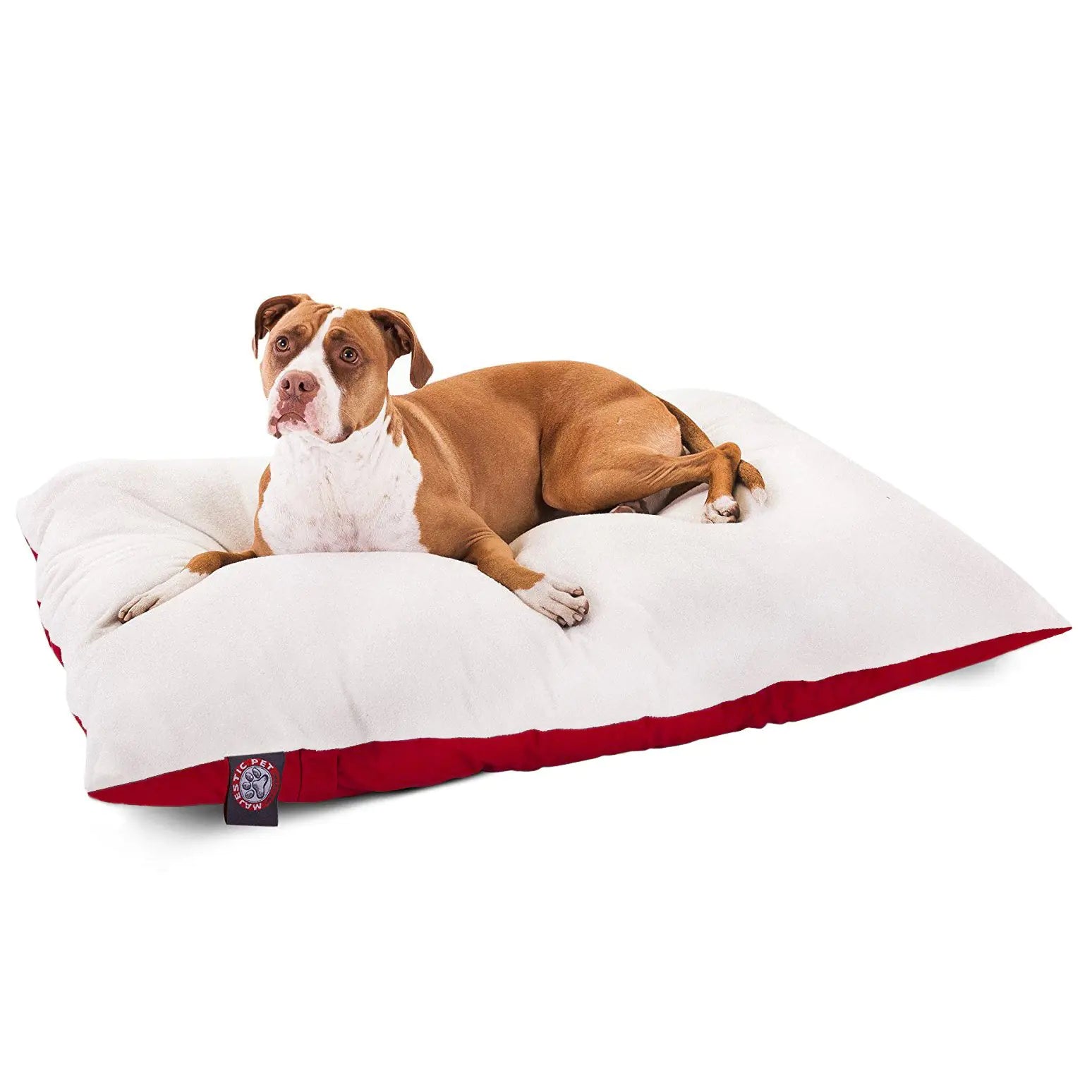 36x48 Red Rectangle Pet Dog Bed By Majestic Pet Products Large