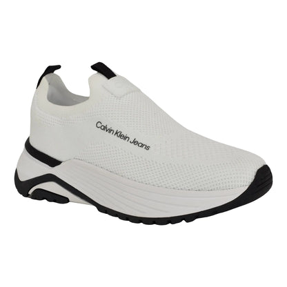 Calvin Klein Womens Alvea Sneaker White/Black 140 5