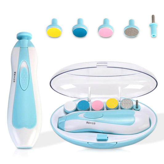 FlawlessYou Baby Nail Clipper Manicure Pedicure Nail Trimmer Light Blue and White