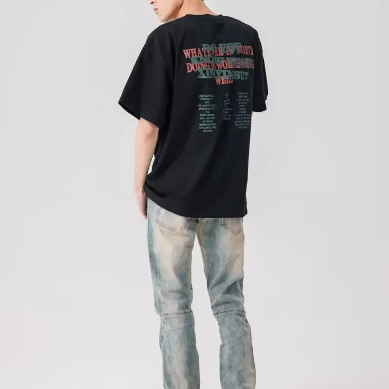 Men's Casual Low Waist Jeans with Body Curve Cut