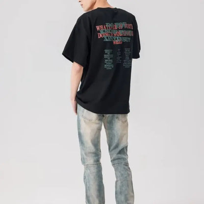 Men's Casual Low Waist Jeans with Body Curve Cut