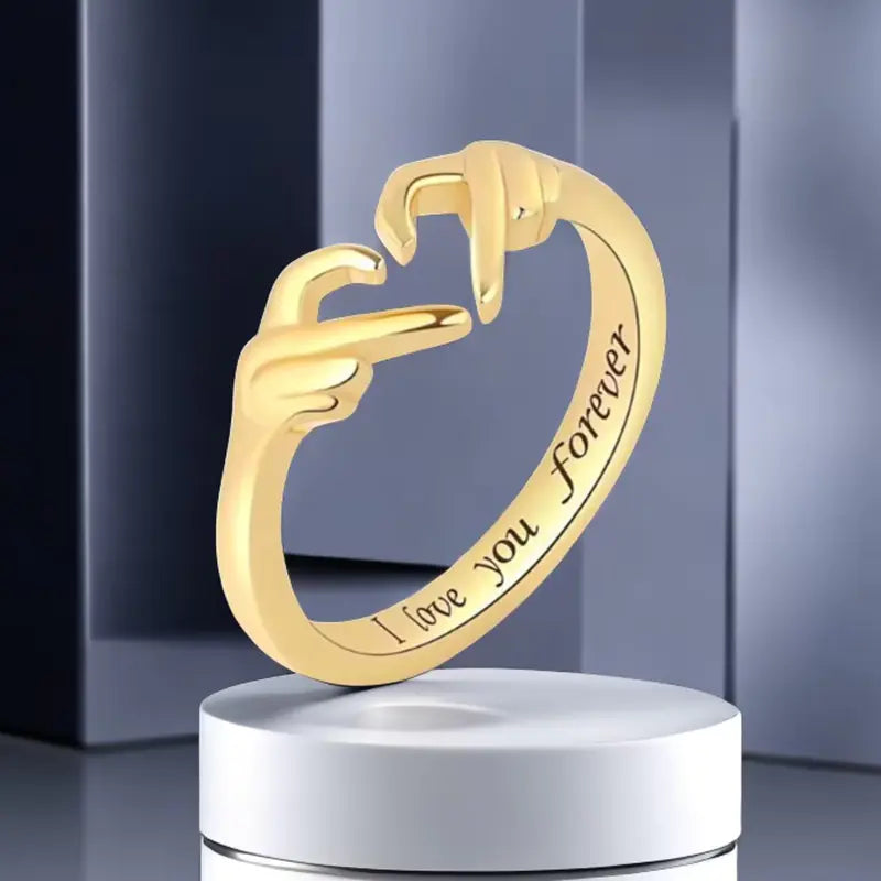 Fashion Love You Forever Open Couple Ring - Trending Accessory