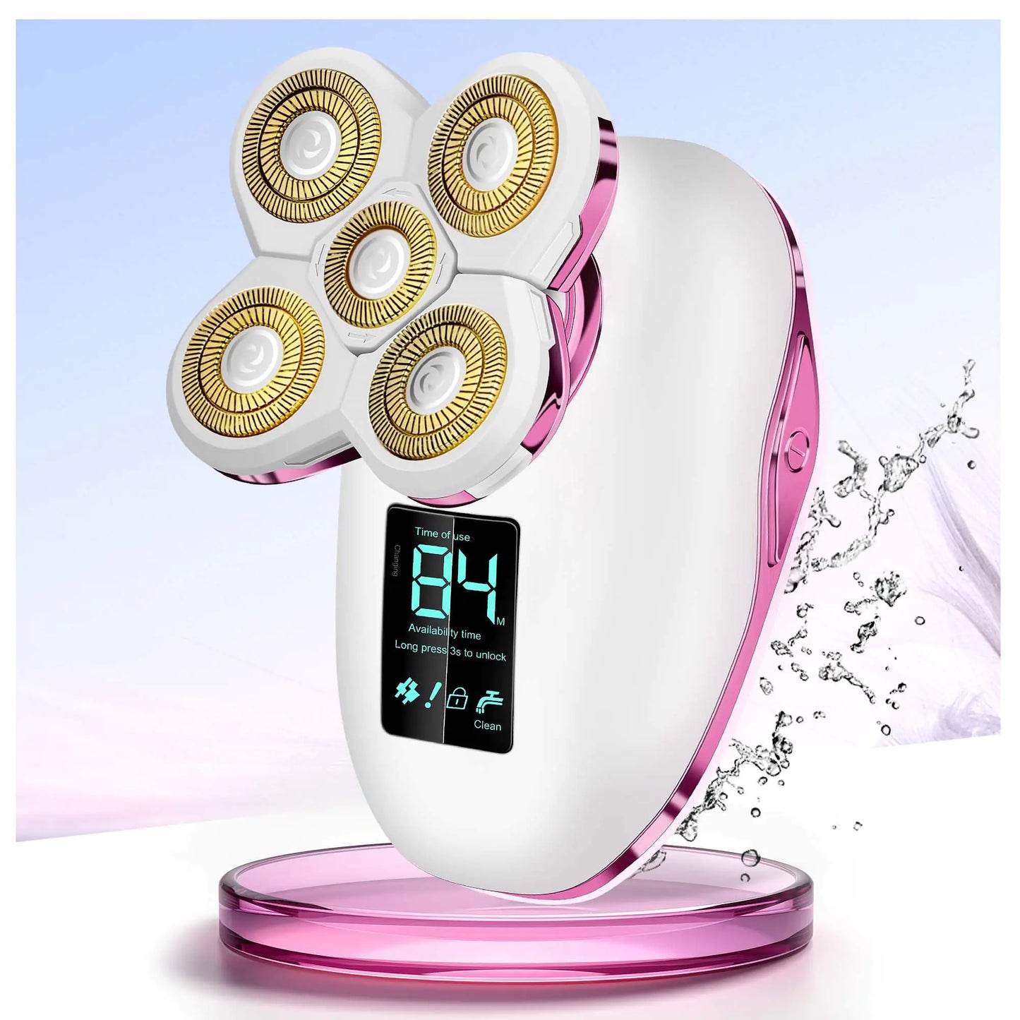 Electric Razors for Women Legs Travel : Rechargeable Waterproof Razor Trimmer for Women - Dry Wet Electric Shaver for Women - Pro Portable Personal Body Shaver