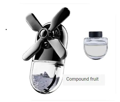 Car Air Vent Perfume Fan with Lasting Fragrance Decor