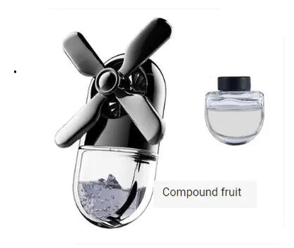 Car Air Vent Perfume Fan with Lasting Fragrance Decor