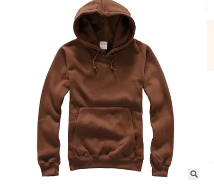 Cotton Pullover Hoodie with Hood