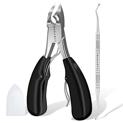 Makartt Ingrown Toenail Clippers with Nail Lifter Stainless Steel Podiatrist Kit for Thick Nails Manicure & Pedicure Tools for Men Women & Seniors