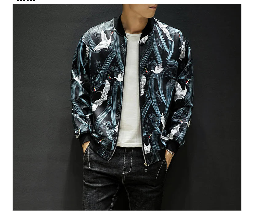 Embroidered Baseball Jacket and Casual Jacket