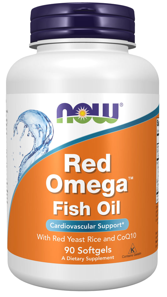Supplements, Red Omega with Coq10 30 Mg and Omega-3 Fish Oil, Cardiovascular Support*, 90 Softgels