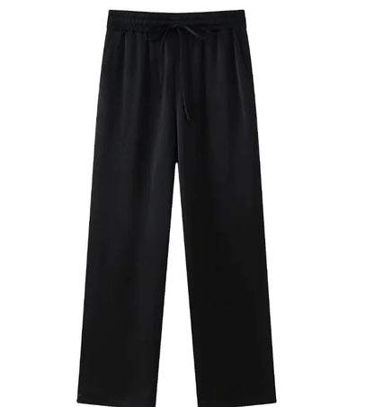 Ruffled Blazer & Casual Trousers Suit