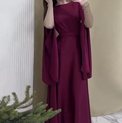 Slim-fit Long-sleeved Dresses for Women