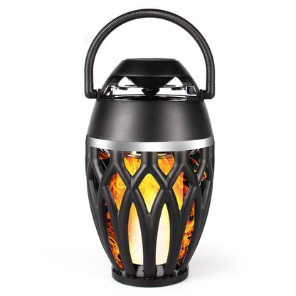Vanten Outdoor Bluetooth Speakers Bluetooth 5.0 Led Flame Speaker IPX5 Waterproof Flame Torch Atmosphere Speaker Patio Speakers Gifts for Men Women Decorations for Party Garden Home