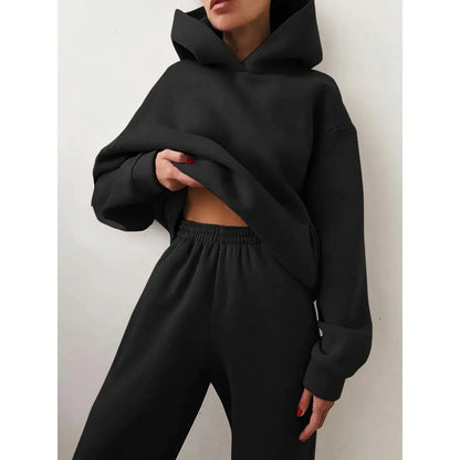 Women's Casual Hooded Sweater Tracksuit