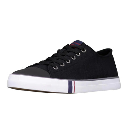 Ben Sherman Mens Hadley Lo Sneaker Black/Charcoal