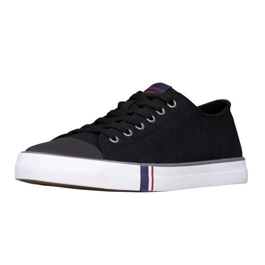 Ben Sherman Mens Hadley Lo Sneaker Black/Charcoal