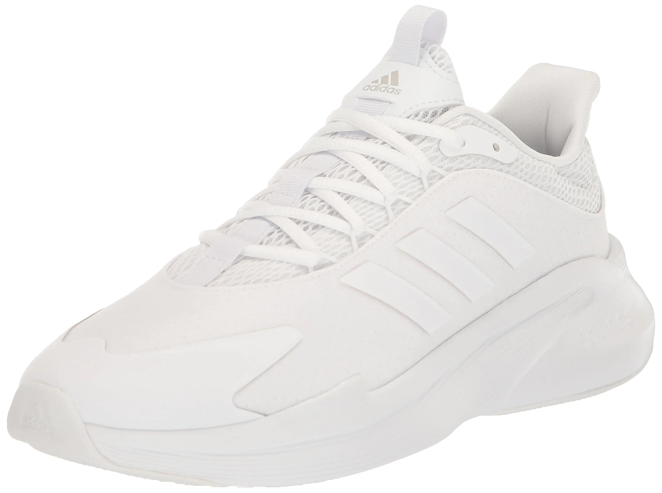 Adidas Womens Alphaedge + Sneaker White/White/Grey 10.5