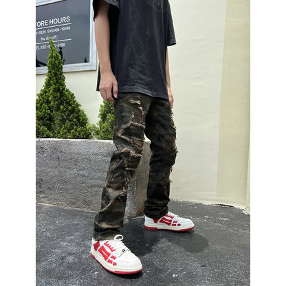 Camouflage Military Style Slim Fit Cargo Pants
