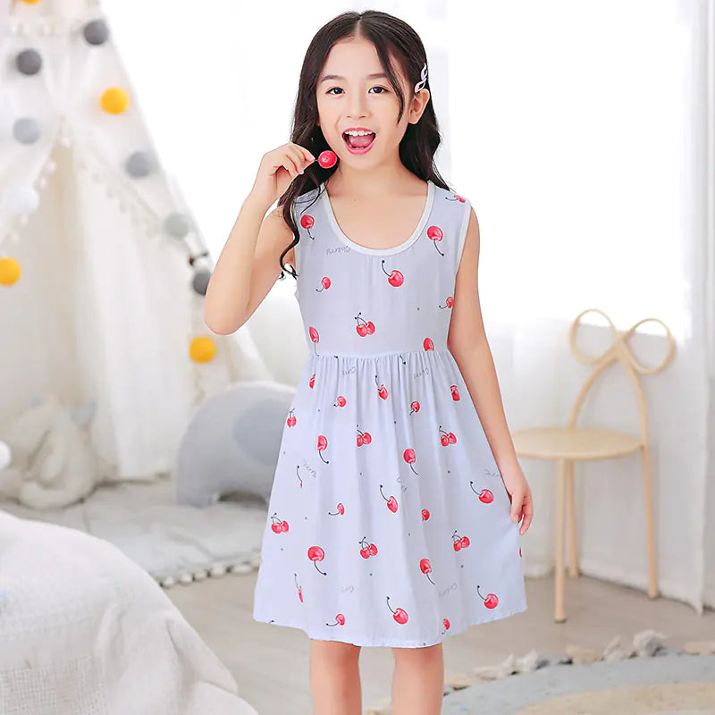 Cotton Silk Summer Dresses for Girls