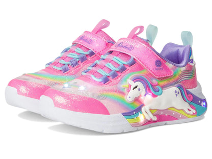 SKECHERS Girls Unicorn Chaser Sneaker Pink/Multi 7 Toddler