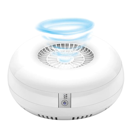 Unimiko Nail Dust Collector Powerful 4500 RPM Silent Brushless Motor with 500PA Strong Suction Reusable Filter Manicure Pedicure Tool for Acrylic Nail Polishing Ideal for Salon & Home（White）