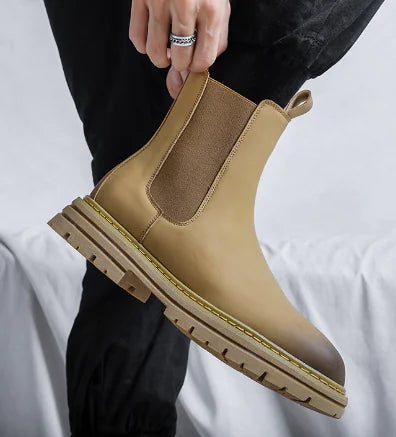 Simple Apricot Fashion Short Boot Sleeve