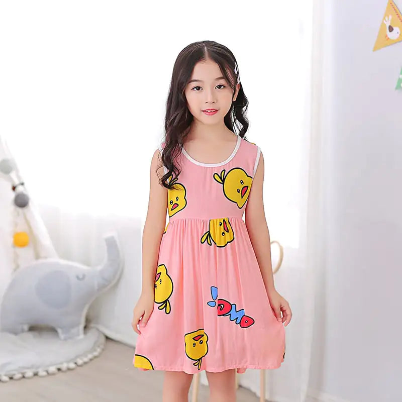 Cotton Silk Summer Dresses for Girls