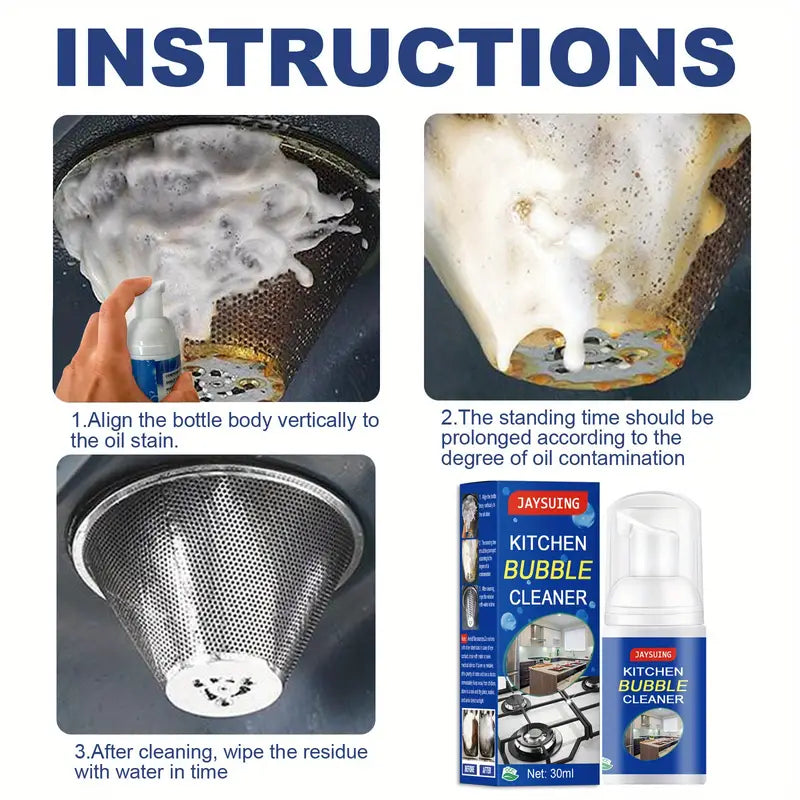 Heavy Oil Stain Foam Cleaner for Kitchen Appliances