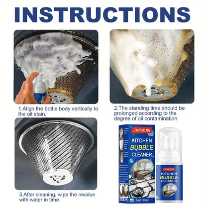 Heavy Oil Stain Foam Cleaner for Kitchen Appliances